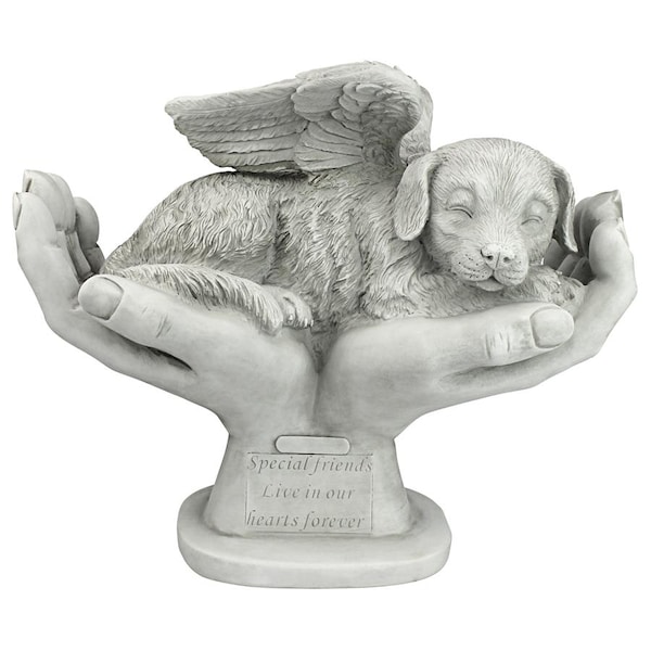 In God's Hands Dog Memorial Statue